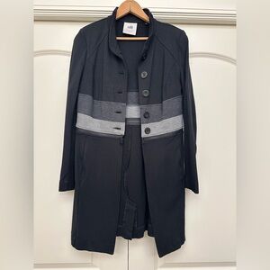 CAbi Love Carol Osaka Nights Black and Gray Women's Convertible Jacket